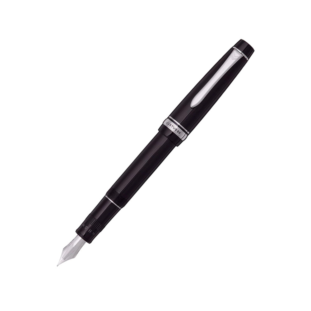 Pilot Justus 95 Net Black Rhodium Trim Fountain Pen – 14Kt Gold Nib