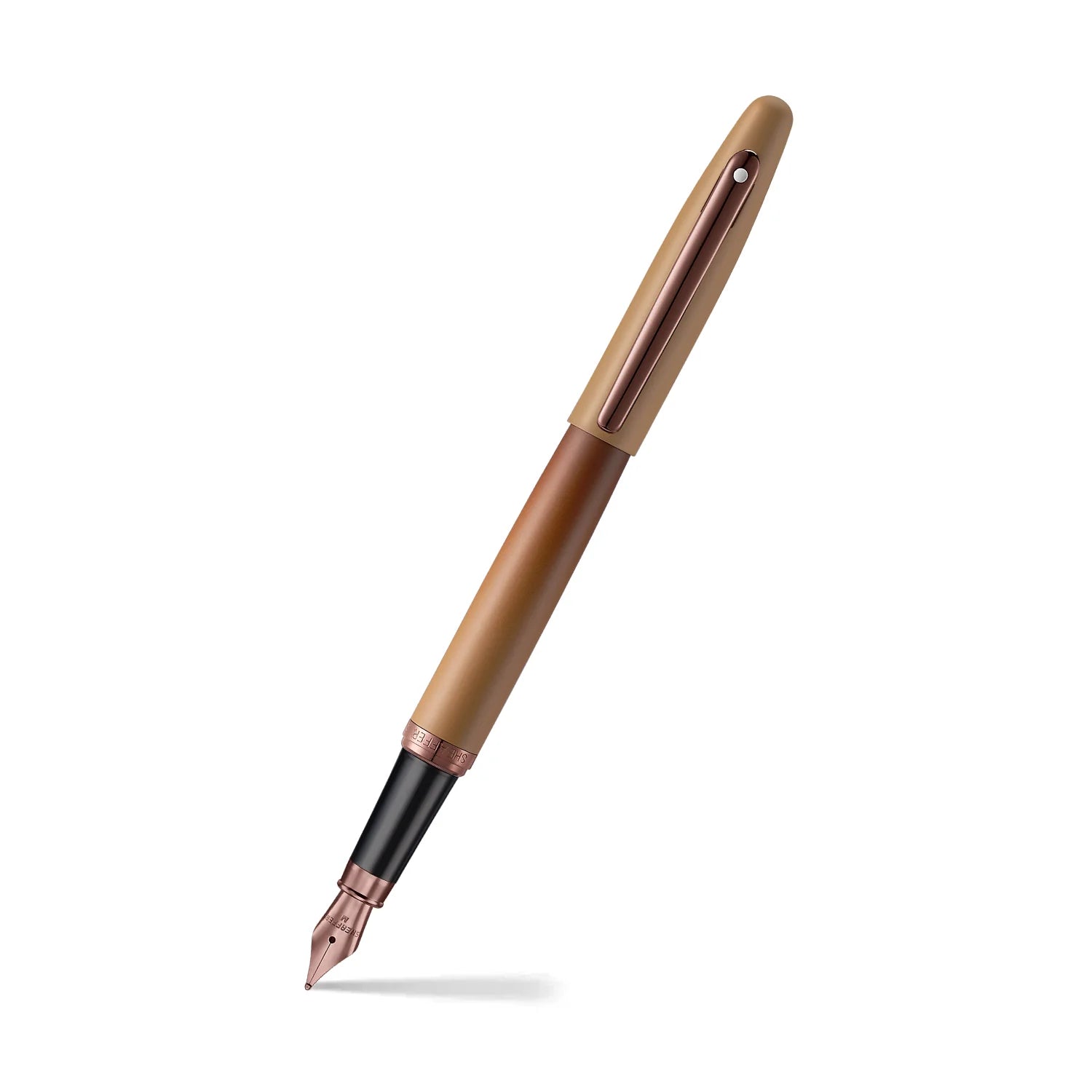 Sheaffer VFM Coffee Edition Matt Brown Fountain Pen with Regal Brown PVD Trims