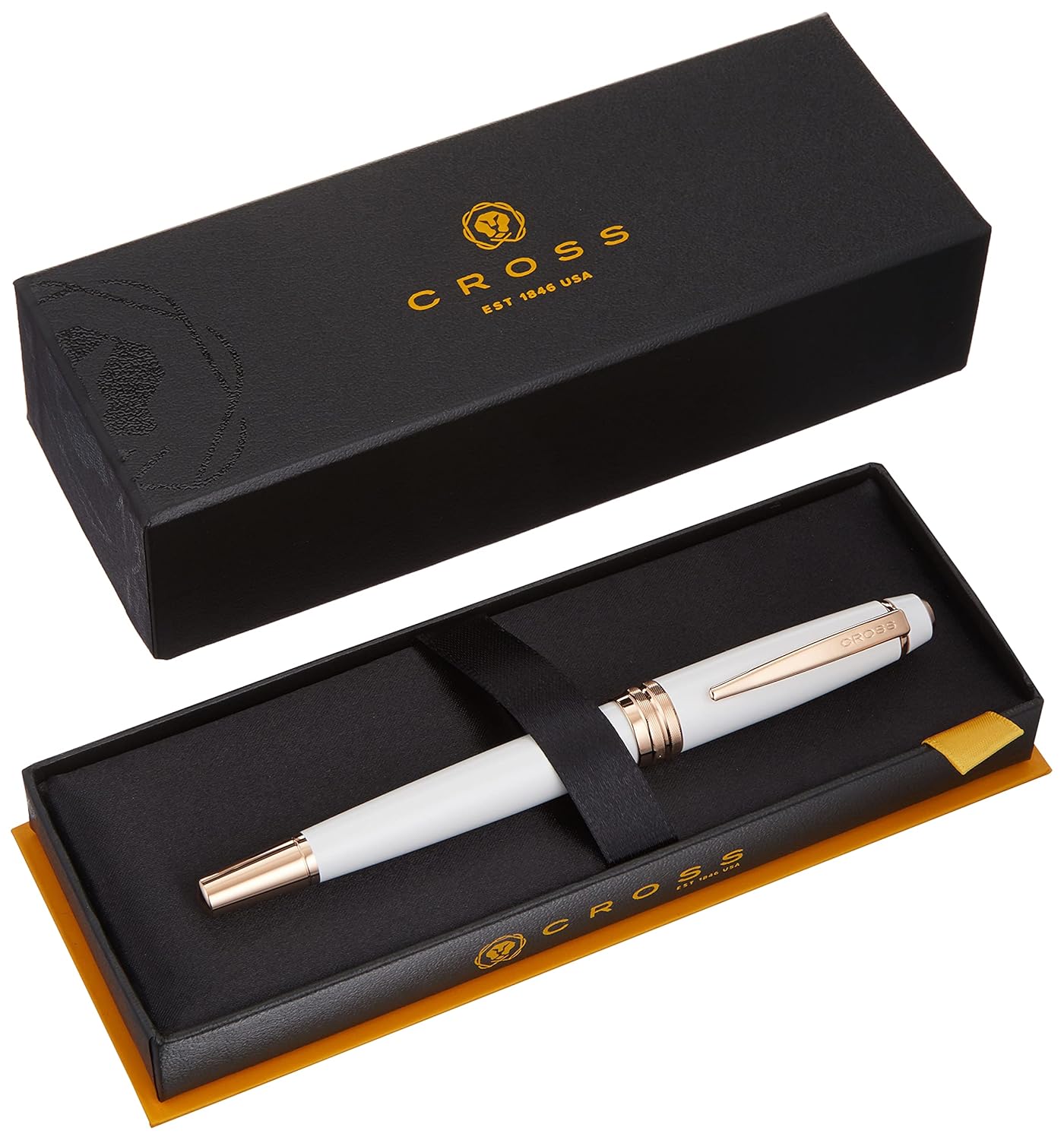 Cross Bailey Pearlescent White Lacquer Medium Nib Fountain Pen