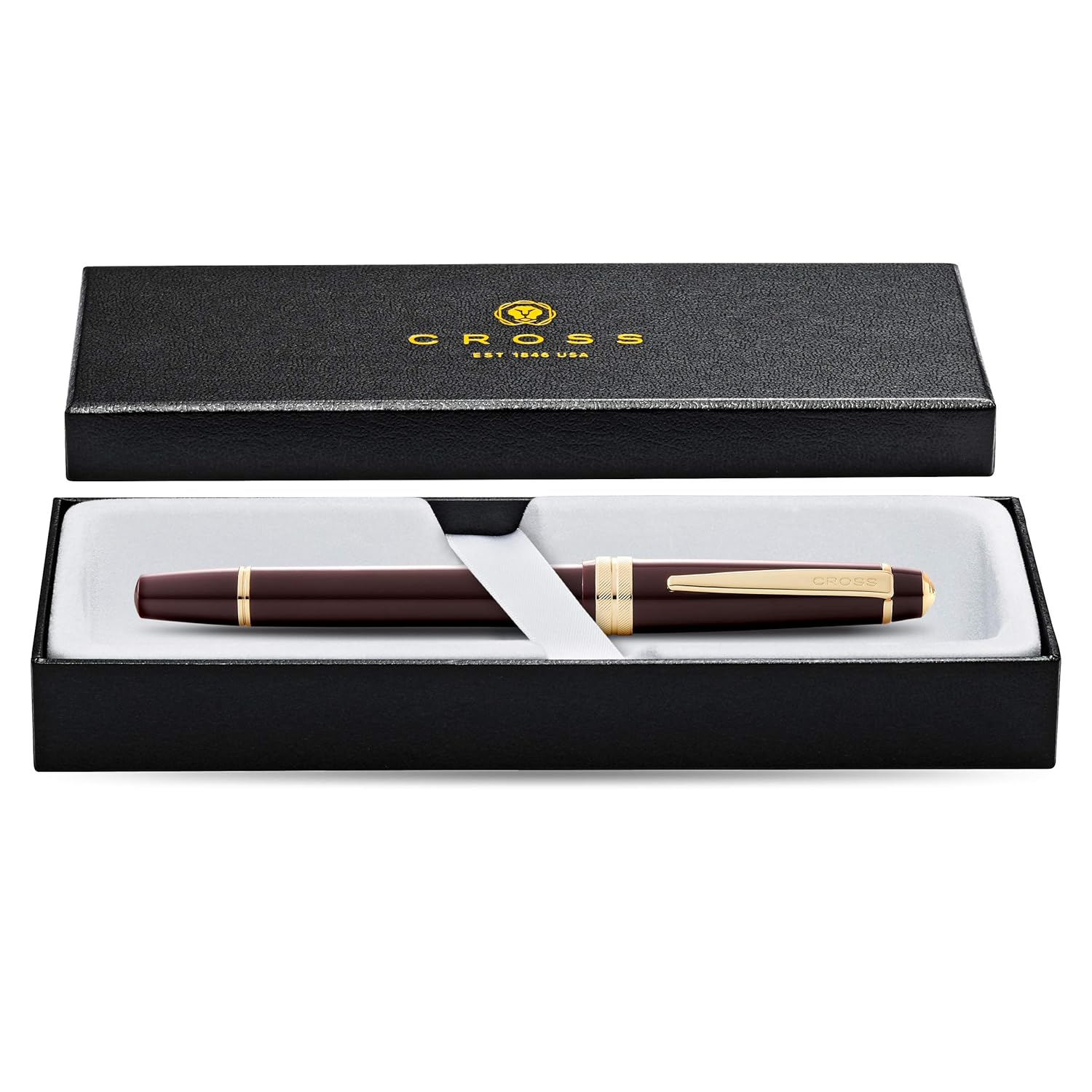 Cross Bailey Light Fountain Pen Burgundy Red with Gold Trim