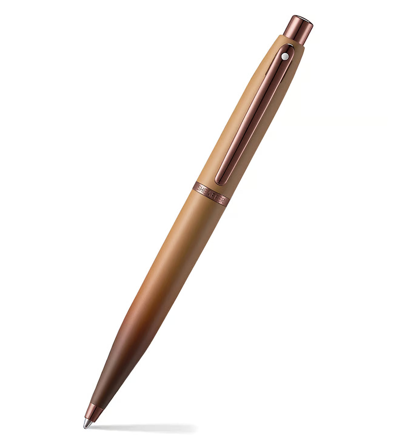 Sheaffer Gift Set VFM Coffee Edition Ballpoint Pen with Brown PVD Trims & Credit Card Holder