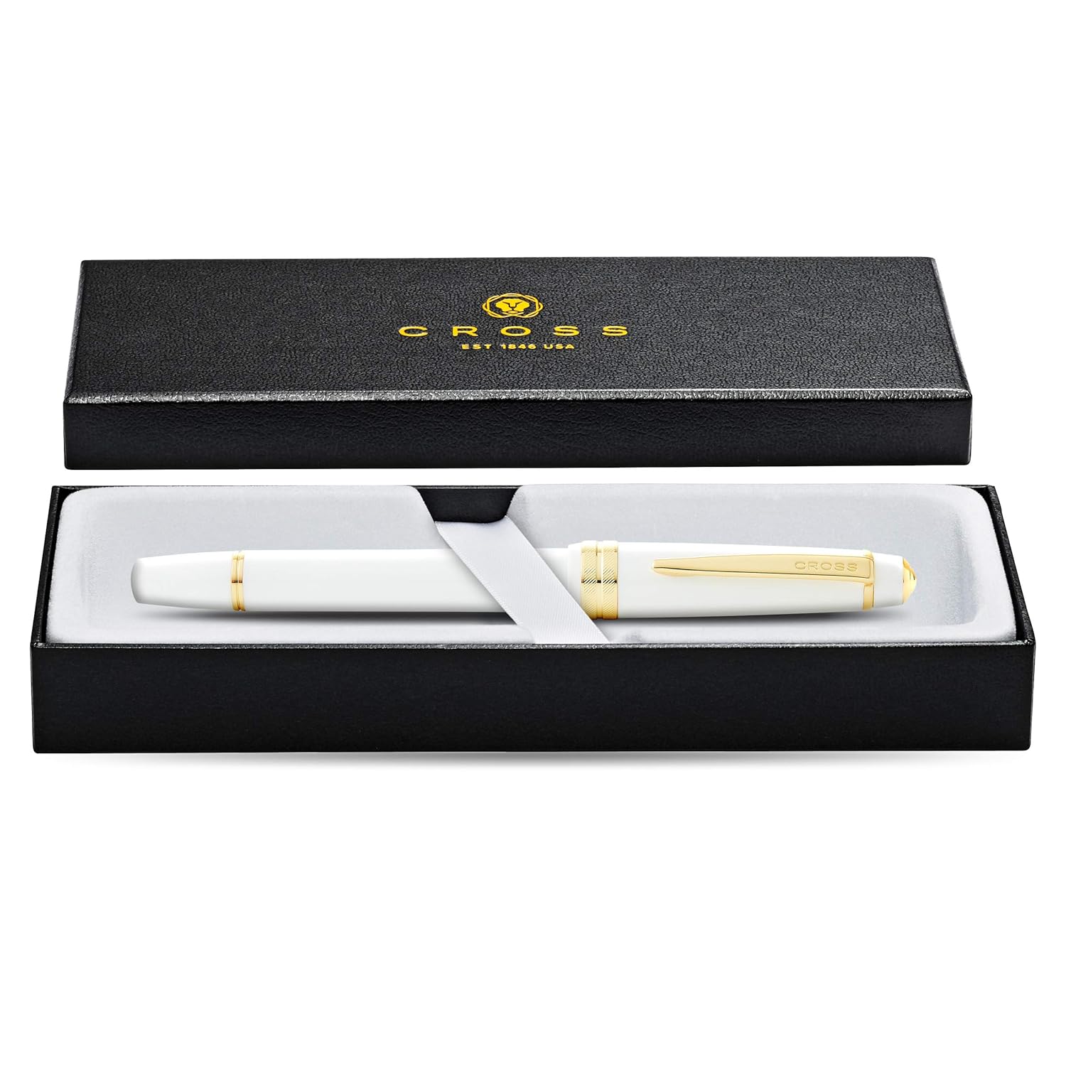 Cross Bailey Light Ballpoint Pen White with Gold Trim