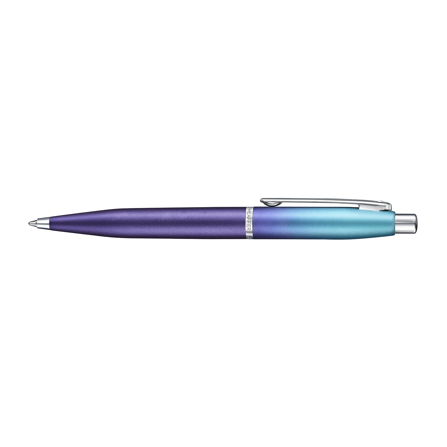 Sheaffer Expressions VFM Blue and Purple Pearlised Gradient Ballpoint Pen with Chrome-Plated Trims