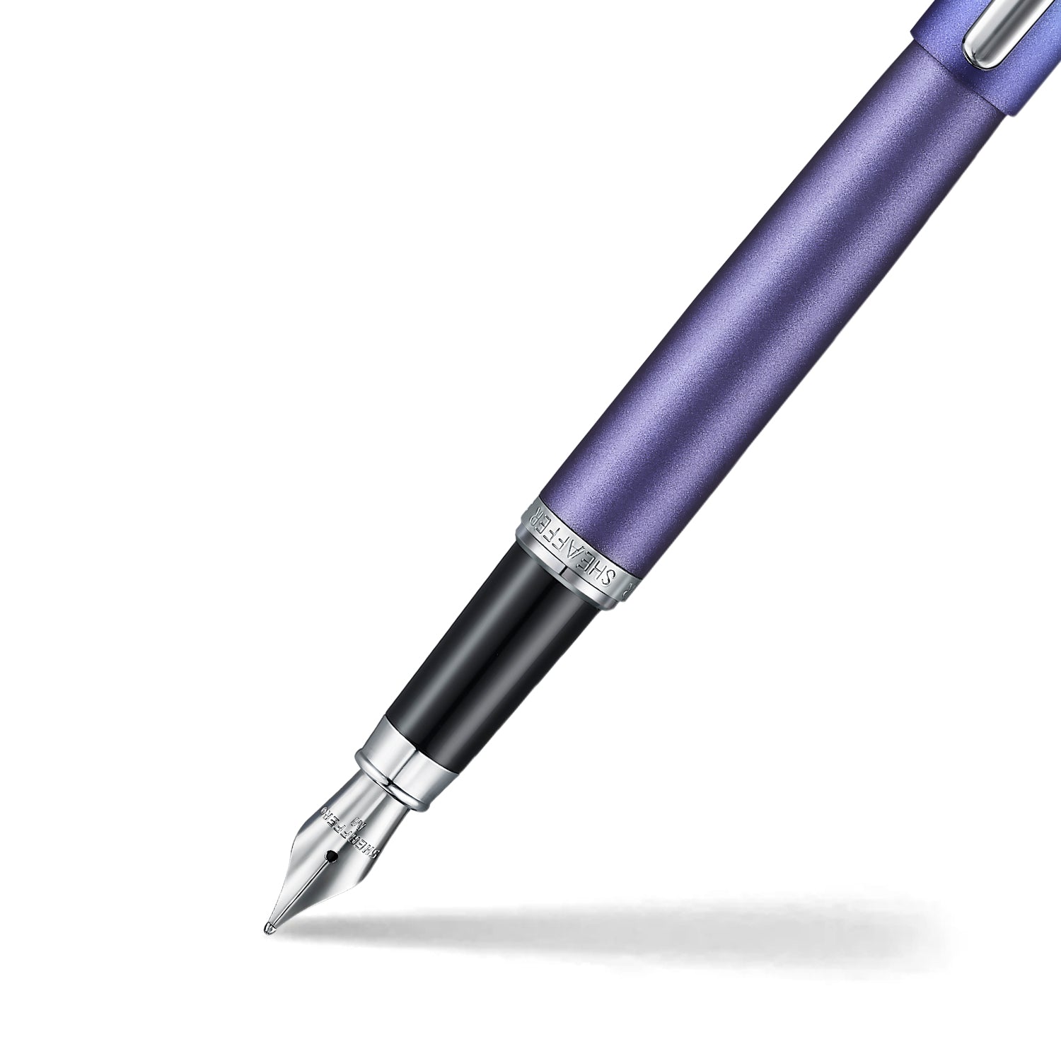 Sheaffer Expressions VFM Blue and Purple Pearlised Gradient Fountain Pen with Chrome-Plated Trims