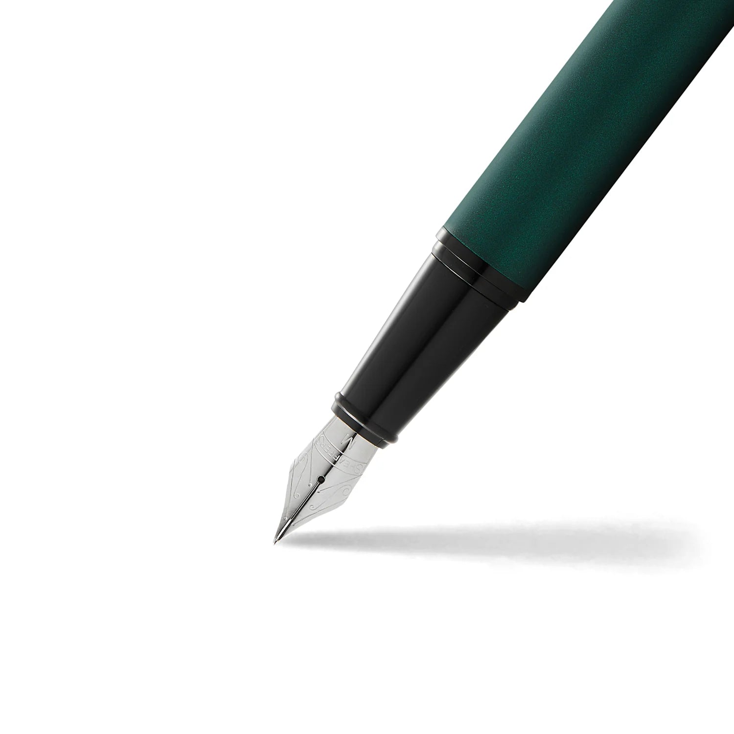 Sheaffer 300 Matte Green Fountain Pen With Black Trims