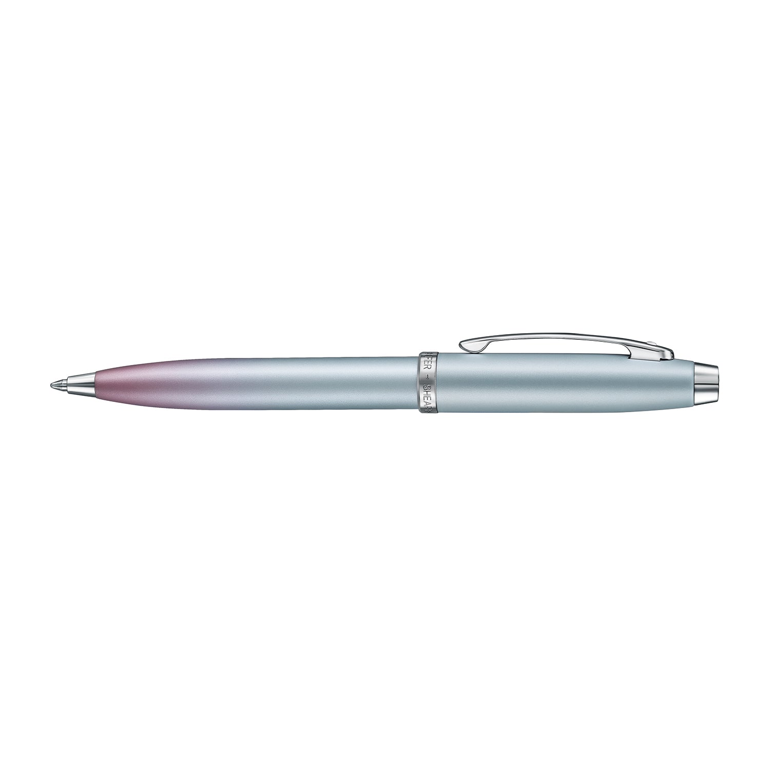 Sheaffer Expressions 100 Blue and Pink Pearlised Gradient Ballpoint Pen with Chrome-plated Trims