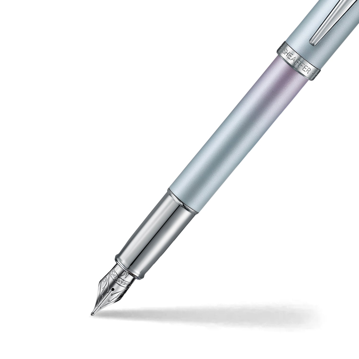 Sheaffer Expressions 100 Blue and Pink Pearlised Gradient Fountain Pen with Chrome-plated Trims