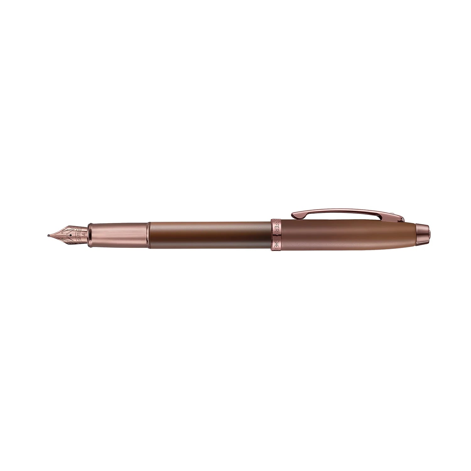 Sheaffer 100 Coffee Edition Matt Brown Fountain Pen with Regal Brown PVD Trims