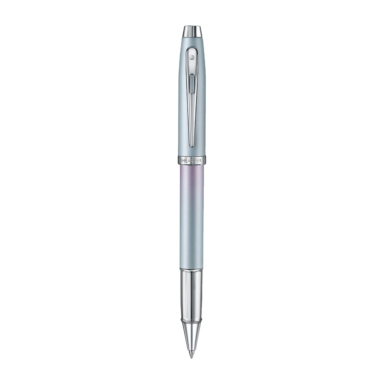Sheaffer Expressions 100 Blue and Pink Pearlised Gradient Rollerball Pen with Chrome-plated Trims