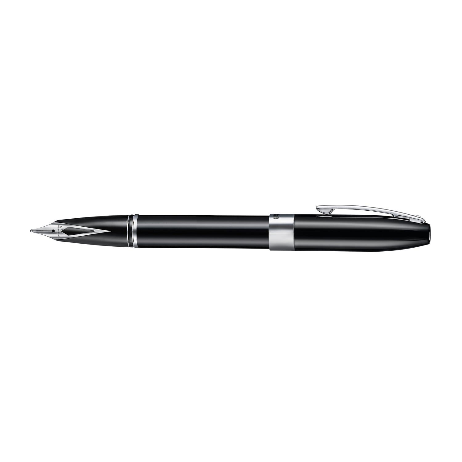 Sheaffer Legacy Glossy Black Inlaid Nib Fountain Pen with Chrome-Plated Trims