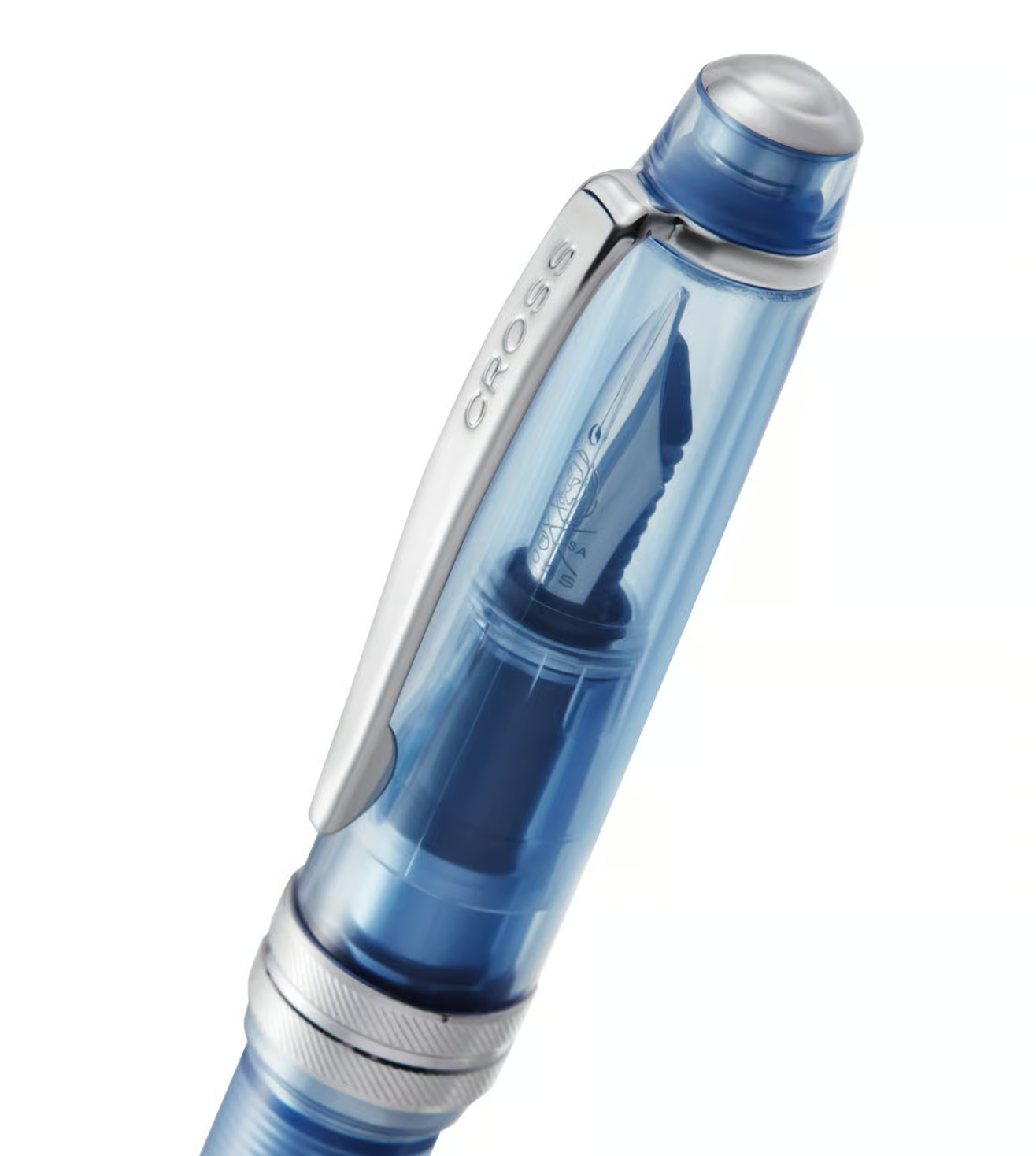 CROSS Navy Blue Bailey Light Translucent Resin Fountain Pen