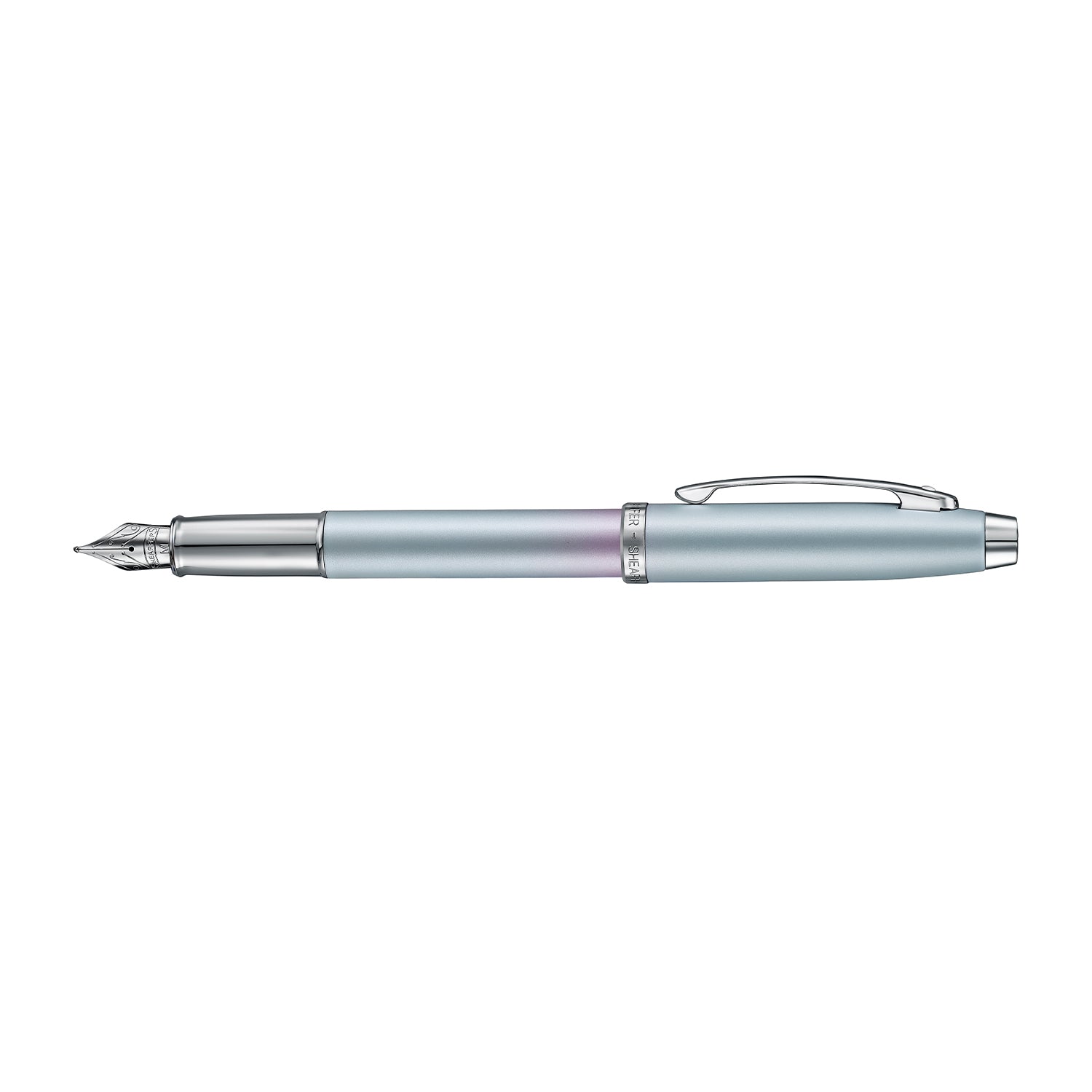 Sheaffer Expressions 100 Blue and Pink Pearlised Gradient Fountain Pen with Chrome-plated Trims