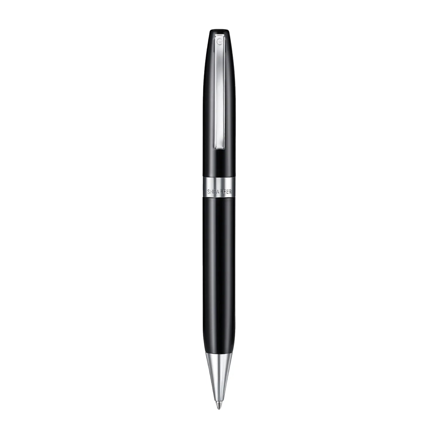 Sheaffer Legacy Glossy Black Ballpoint Pen with Chrome-Plated Trims