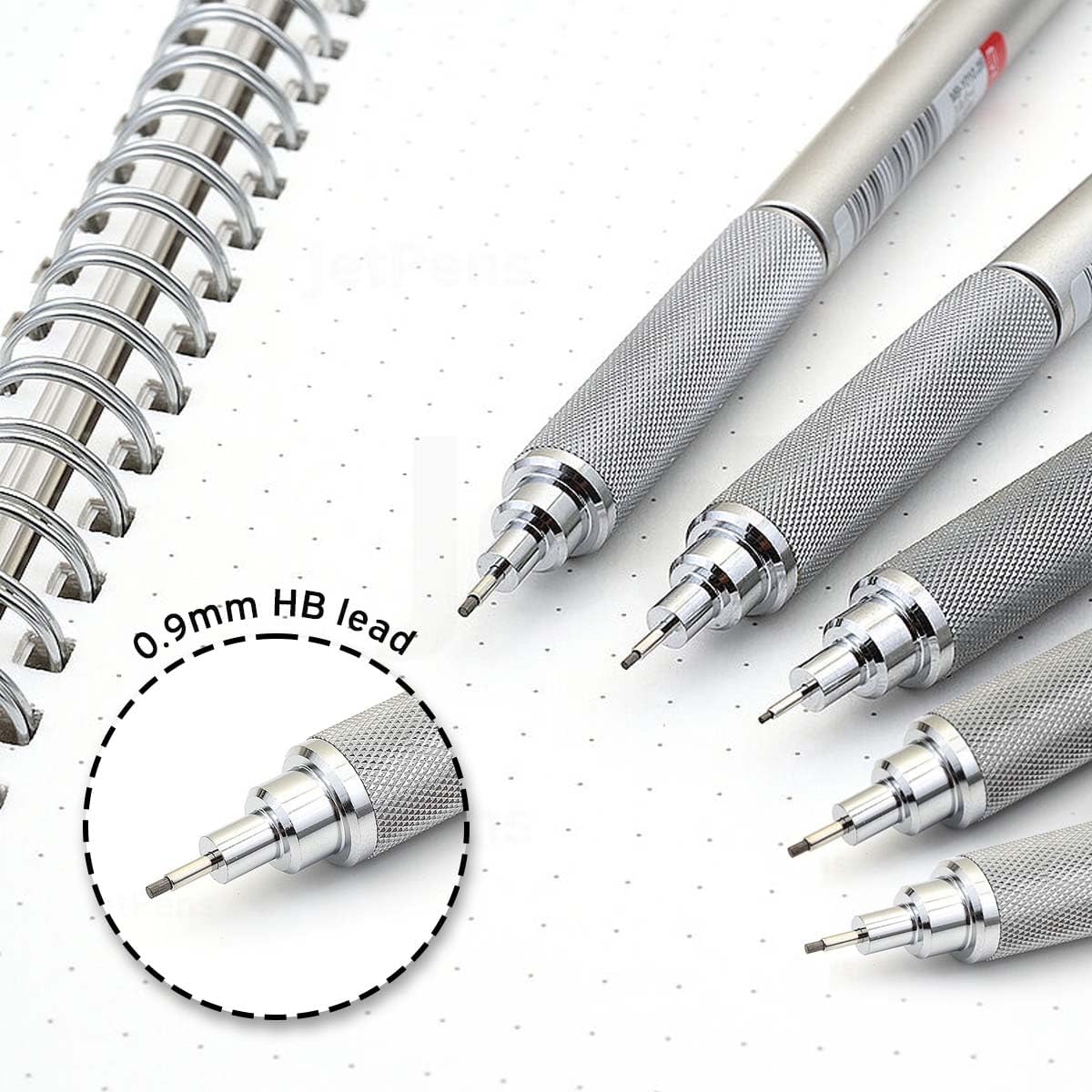 UNIBALL M9 Mechanical Pencil With 0.9 mm HB Lead Pencil Silver