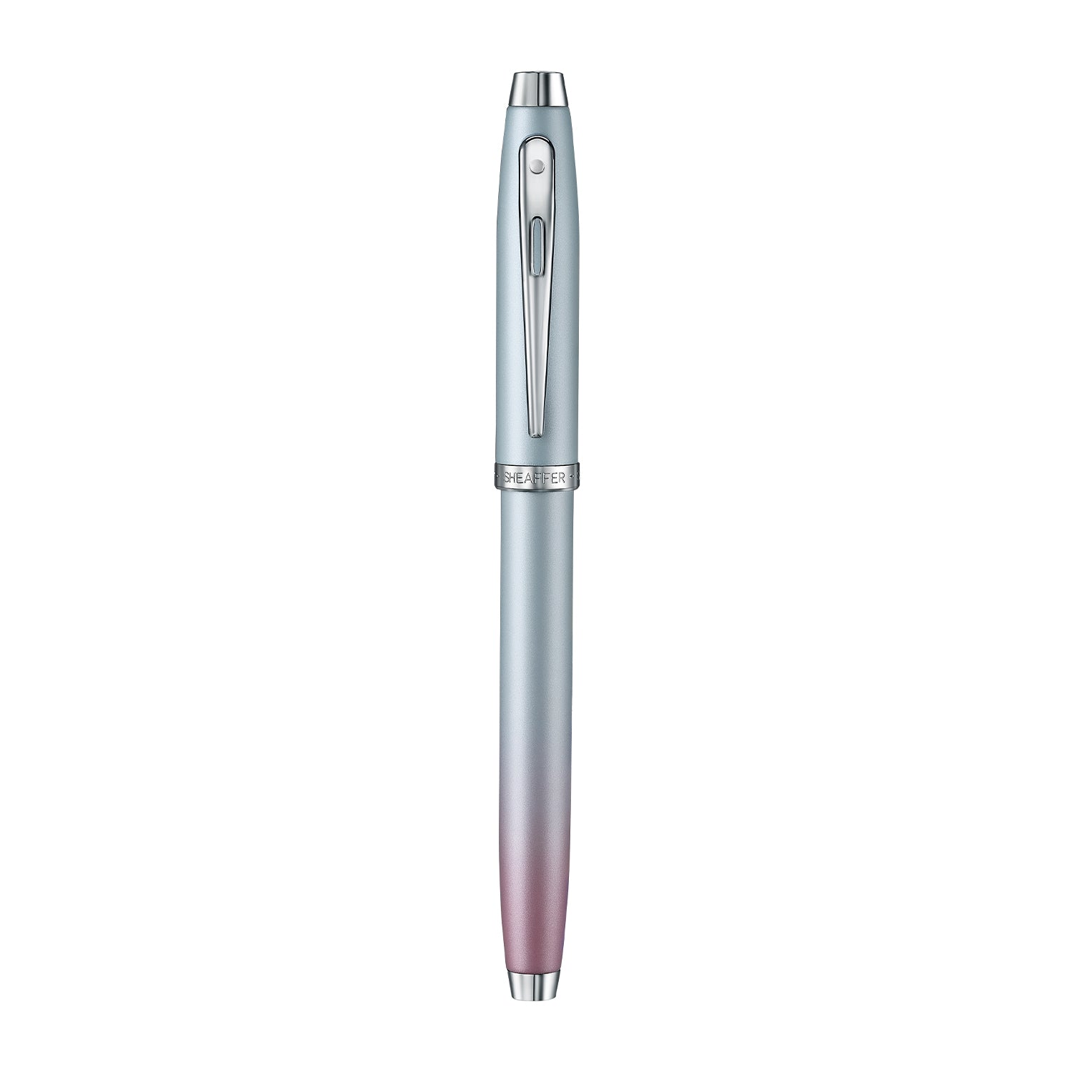 Sheaffer Expressions 100 Blue and Pink Pearlised Gradient Rollerball Pen with Chrome-plated Trims