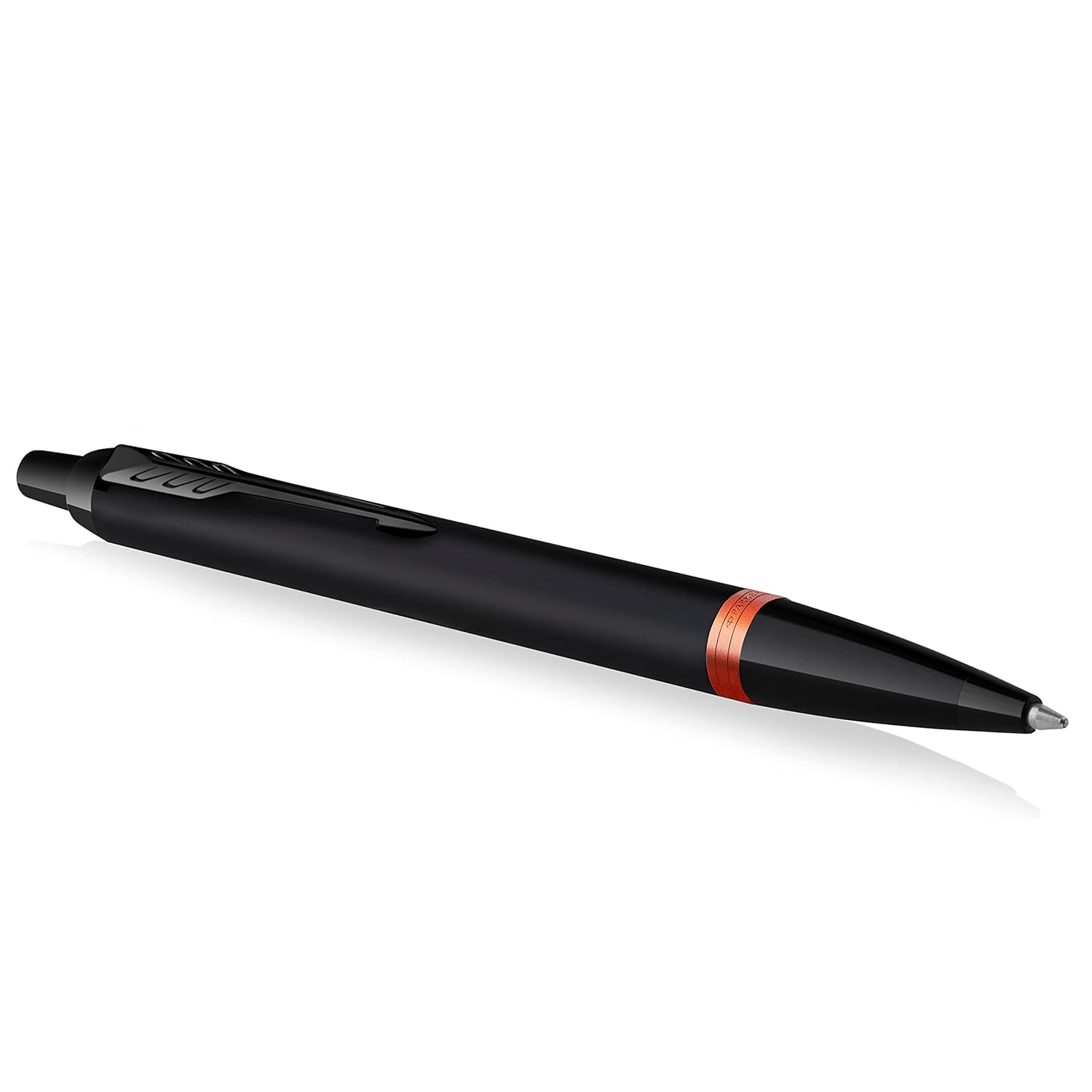 Parker IM Vibrant Rings Ballpoint Pen Black & Flame Orange