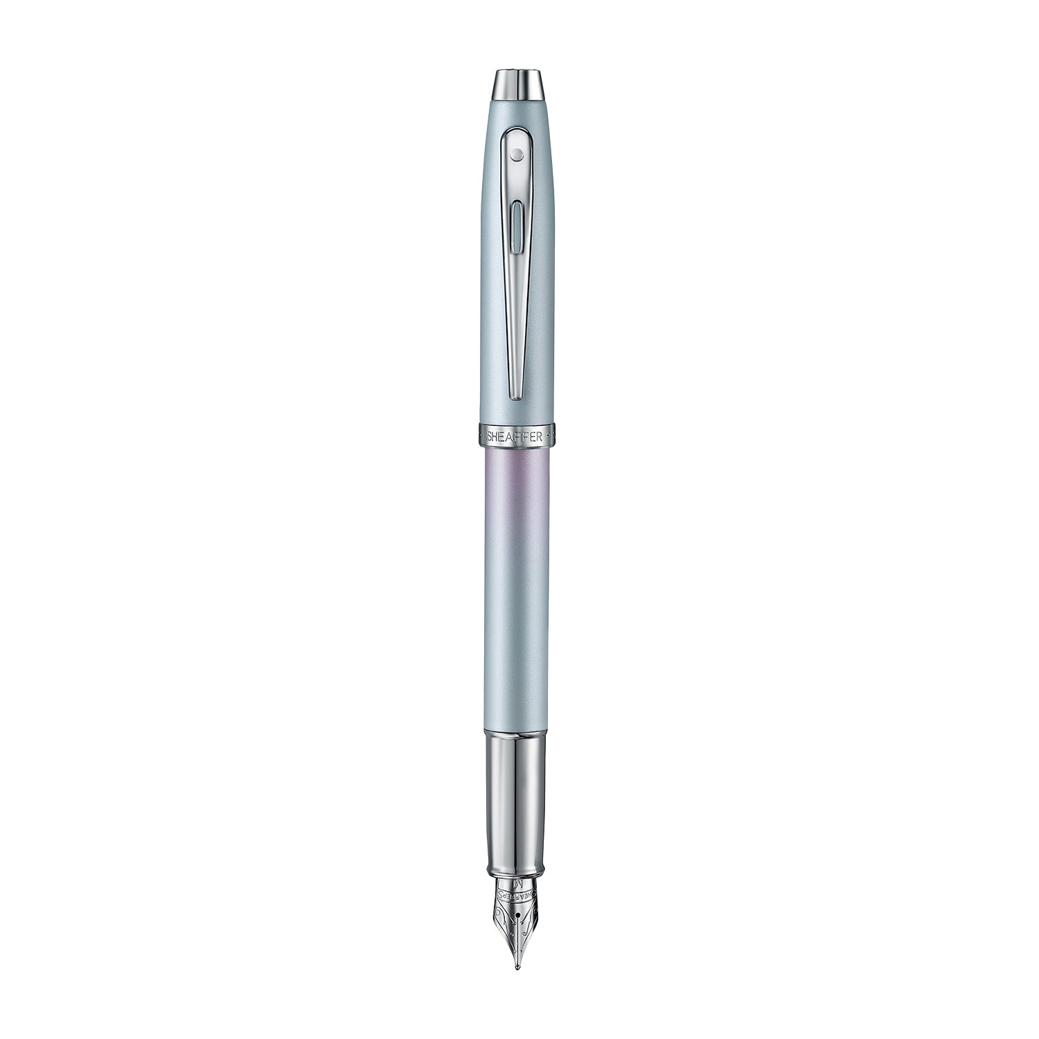 Sheaffer Expressions 100 Blue and Pink Pearlised Gradient Fountain Pen with Chrome-plated Trims