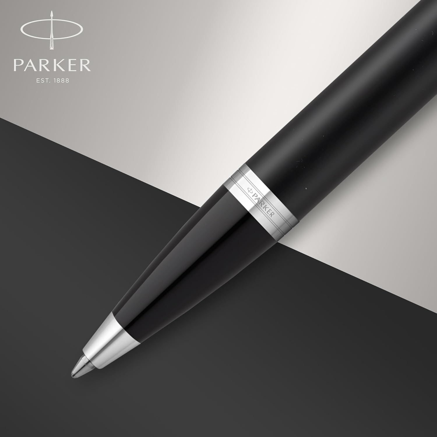 Parker IM Ballpoint Pen Matte Black with Chrome Trim