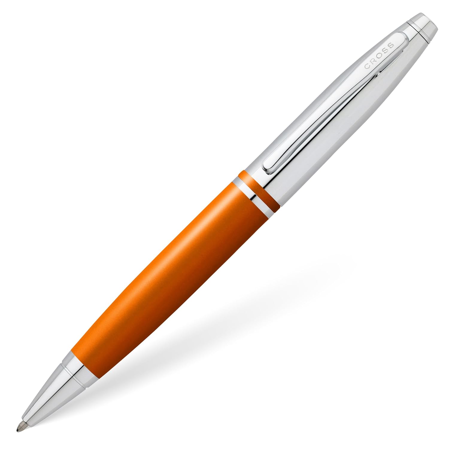 Cross Calais Metallic Exuberance Orange Lacquer with Polished Chrome Appointments Ballpoint Pen