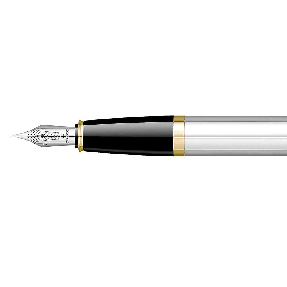 Cross Bailey Fountain Pen Medalist Chrome and Gold