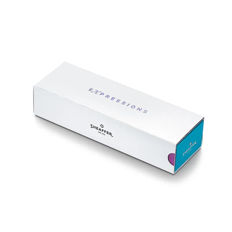 Sheaffer Expressions VFM Blue and Purple Pearlised Gradient Rollerball Pen with Chrome-Plated Trims