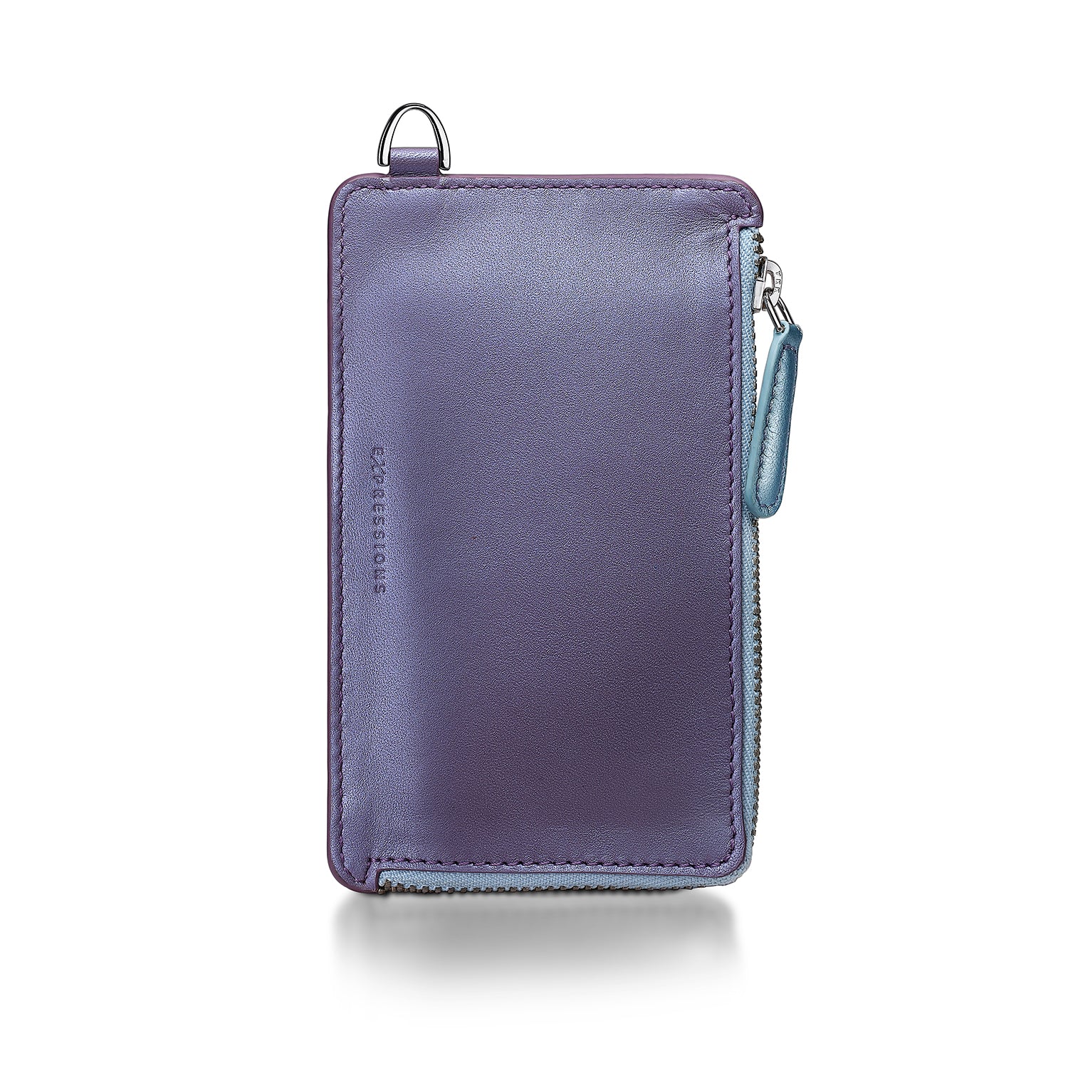 Sheaffer Expressions Gift Set VFM Blue and Purple Pearlised Gradient Ballpoint Pen with Genuine Leather Card Case