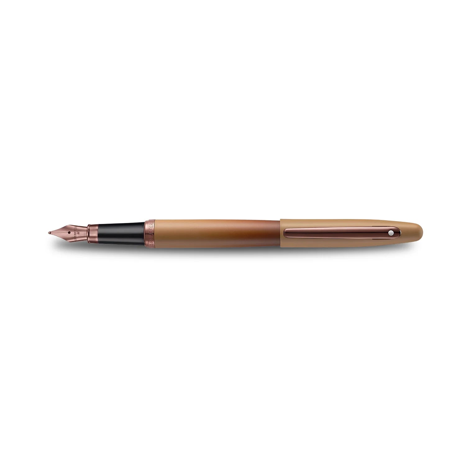 Sheaffer VFM Coffee Edition Matt Brown Fountain Pen with Regal Brown PVD Trims