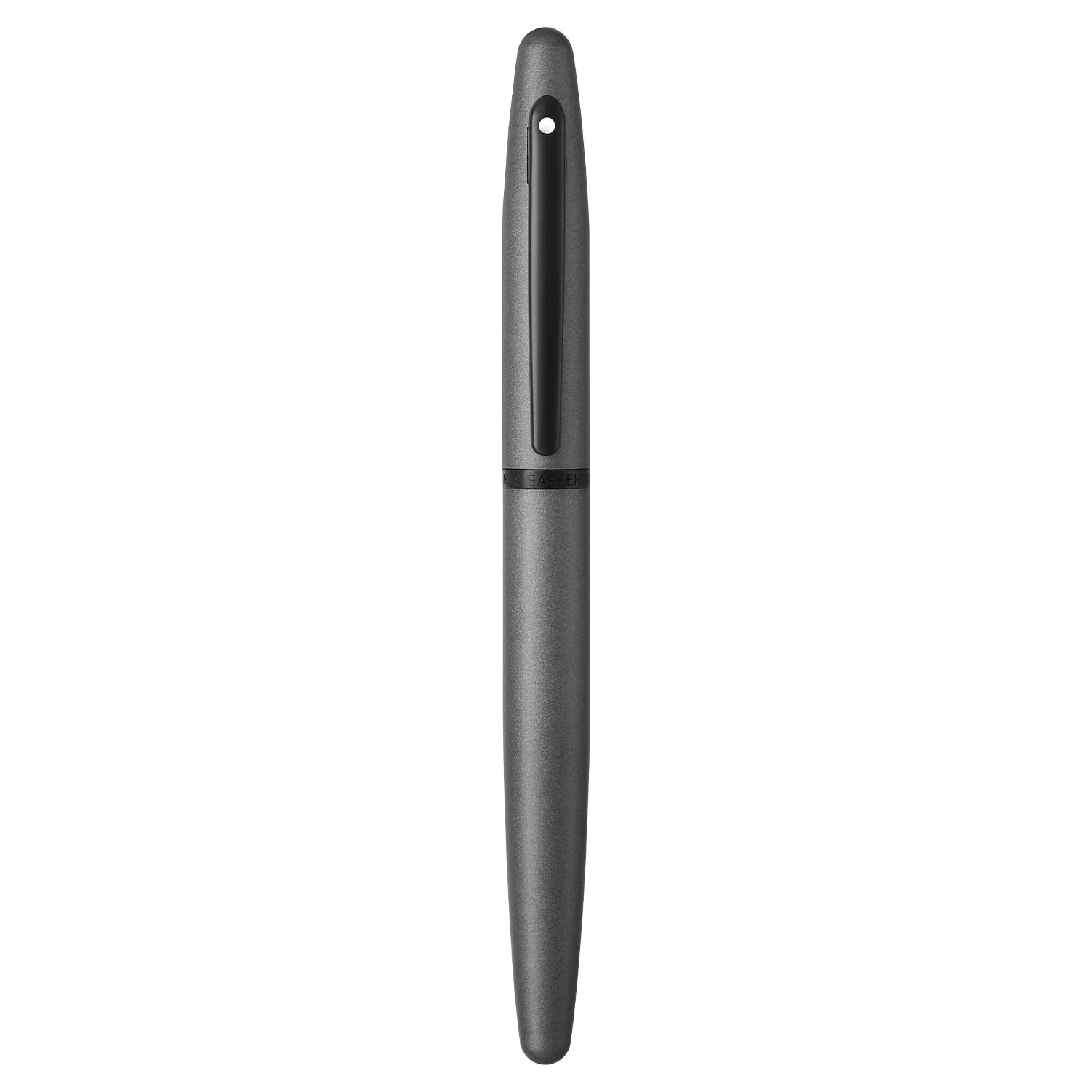 Sheaffer VFM Matte Gray Fountain Pen With Matte Black Trim