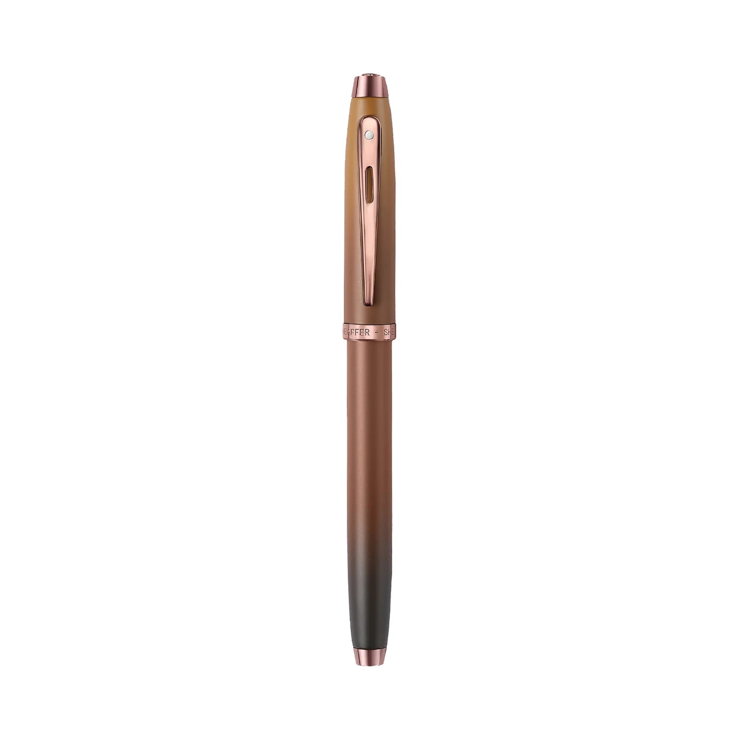 Sheaffer 100 Coffee Edition Matt Brown Fountain Pen with Regal Brown PVD Trims