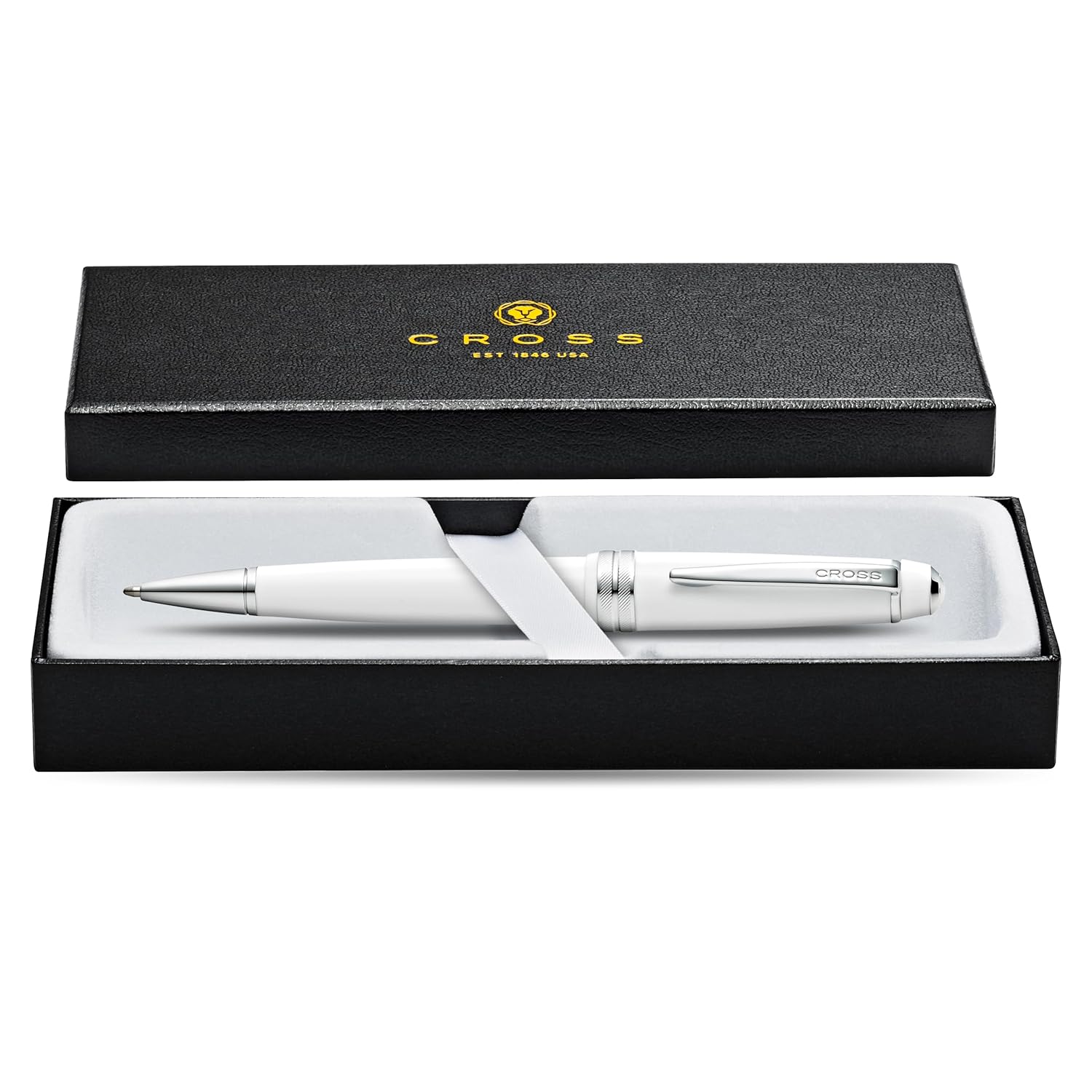 Cross Bailey Light Ballpoint Pen White with Chrome Trim