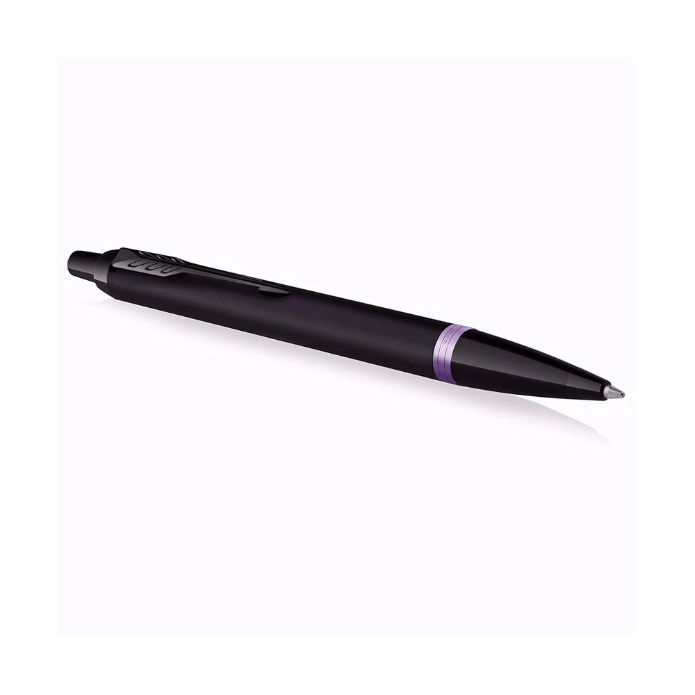 Parker IM Vibrant Rings Ballpoint Pen Black & Amethyst Purple