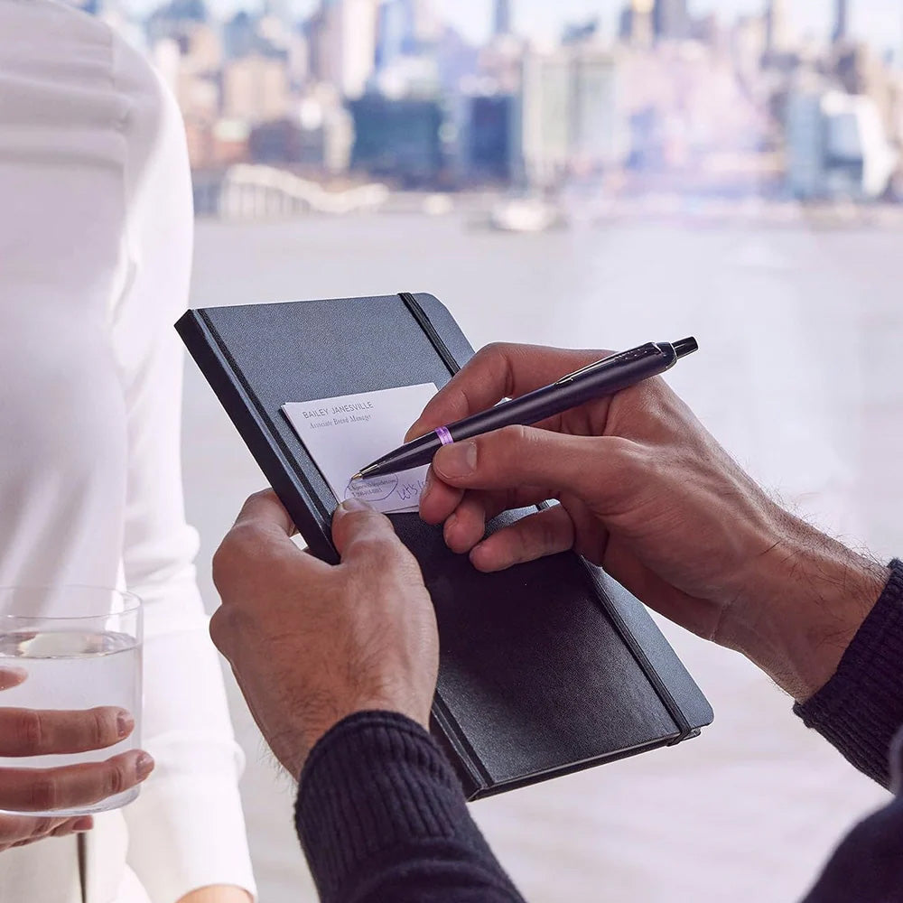 Parker IM Vibrant Rings Ballpoint Pen Black & Amethyst Purple