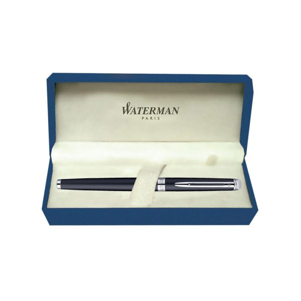 Waterman Hemisphere Matt Black Chrome Trim Rollerball Pen