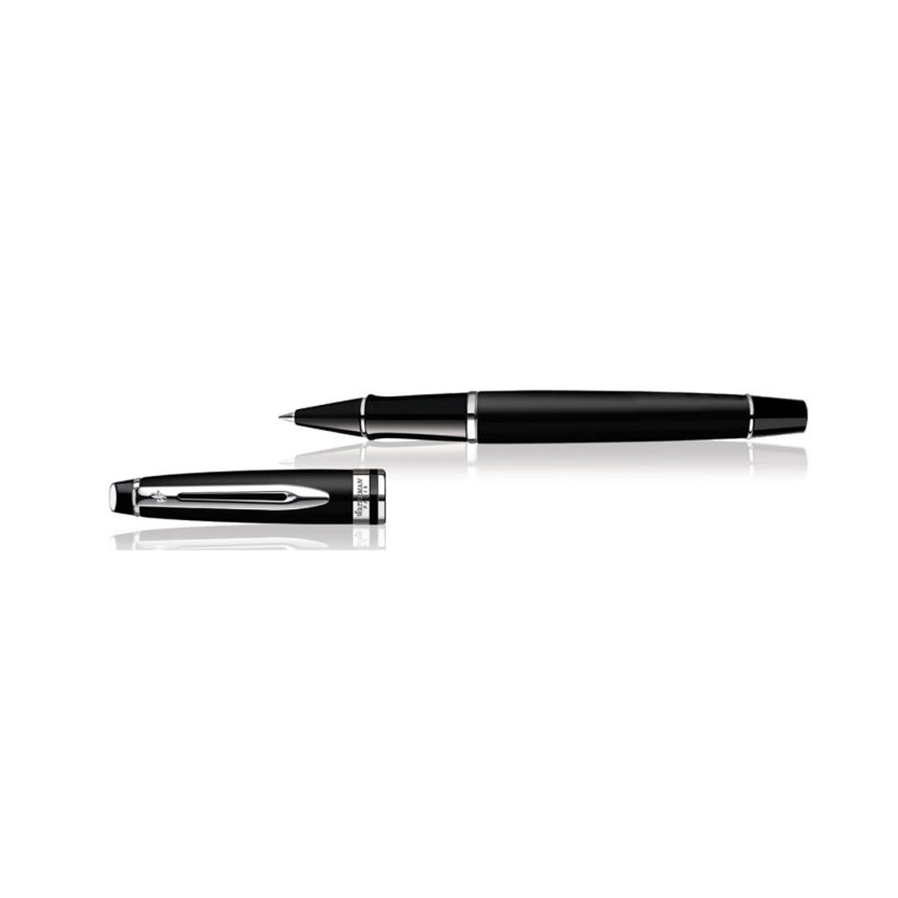 Waterman Expert Matte Black Chrome Trim Rollerball Pen