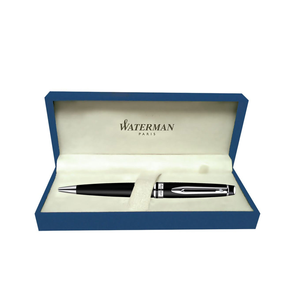 Waterman Expert Matte Black Chrome Trim Ball Pen