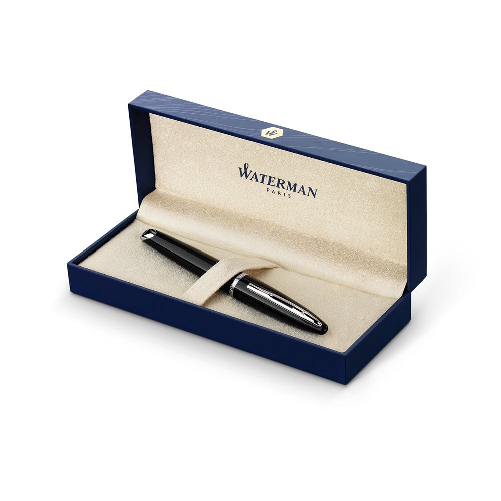 Waterman Carene Black Sea ST Fountain Pen – 18Kt Gold Rhodium-Plated Nib