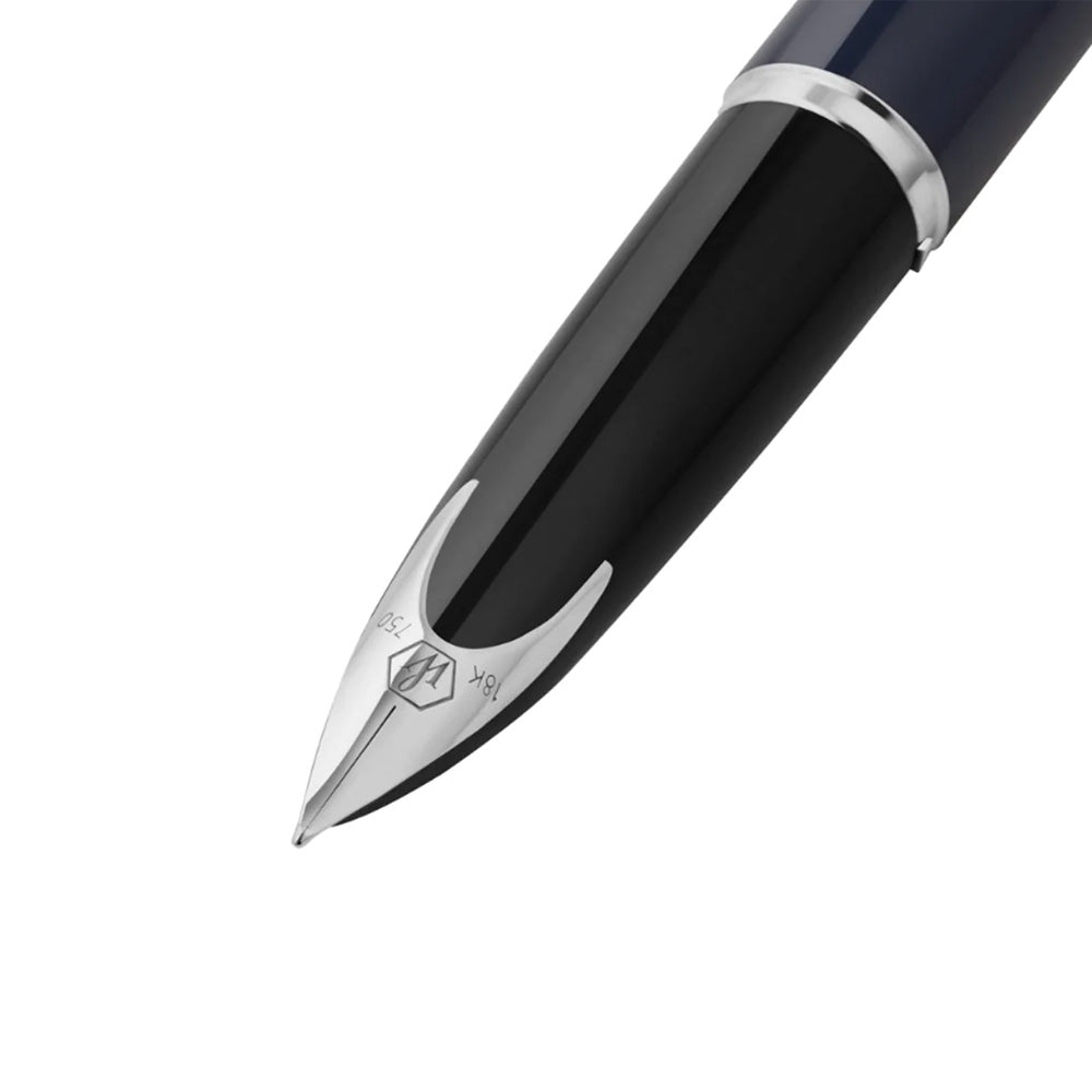 Waterman Carene L’essence Du Bleu CT Fountain Pen- 18Kt Gold Rhodium-Plated Nib