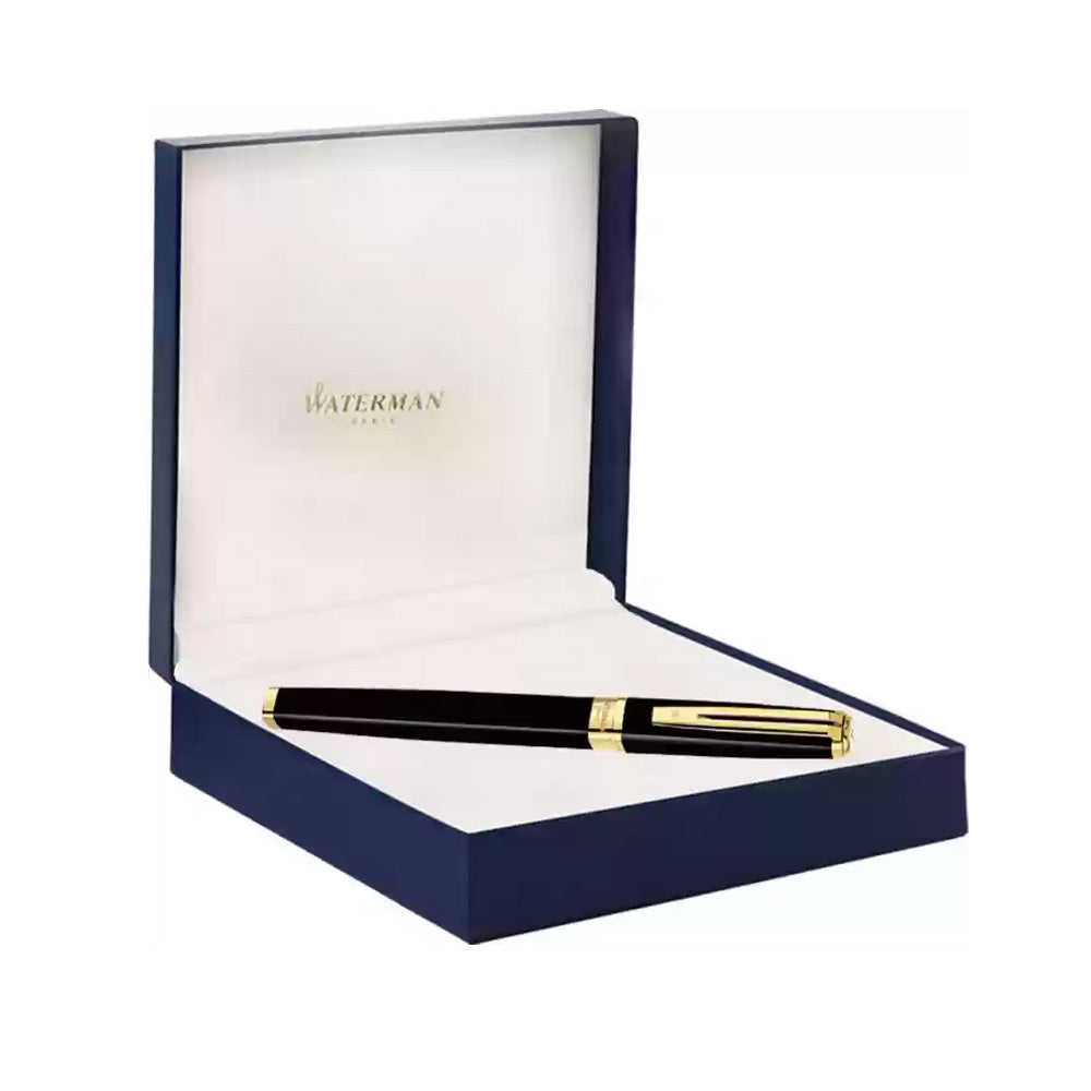 Waterman Exception Slim Black GT Fountain Pen – 18Kt Gold Nib