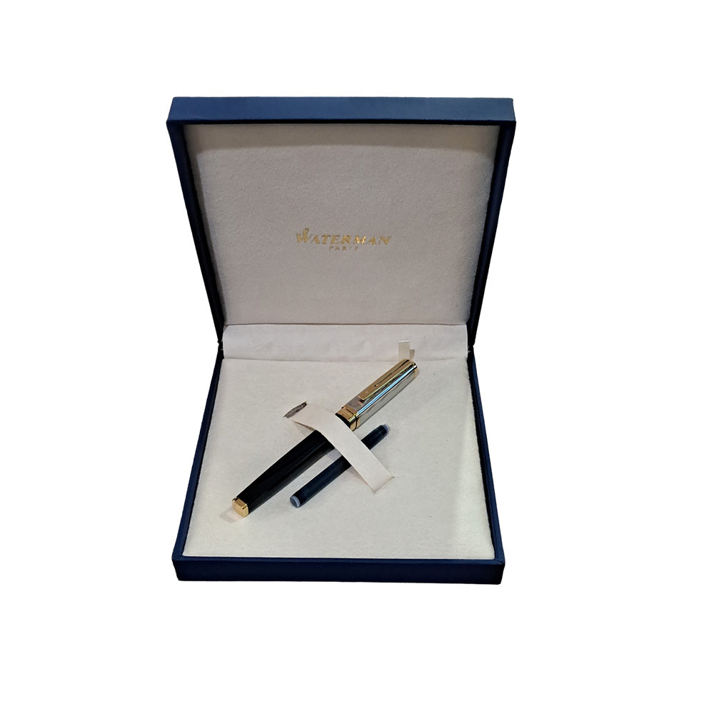 Waterman Exception Reflections of Paris Special Edition Deluxe Black Lacquer GT Fountain Pen – 18Kt Gold Nib