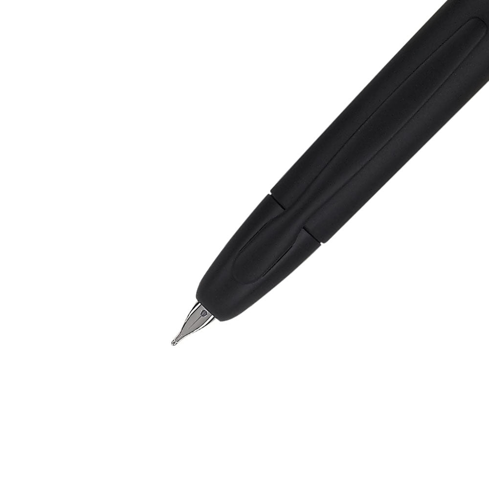 Pilot Capless Matte Black with Black PVD Fountain Pen – 18Kt Rhodium-Plated Gold