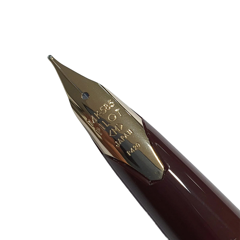 Pilot Elite 95s Deep Red Resin with GT Fountain Pen – 14Kt Gold Nib