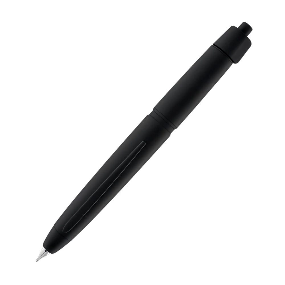 Pilot Capless LS Luxury Rhodium Silver Trim Fountain Pen – 18Kt Gold Rhodium-Plated Nib