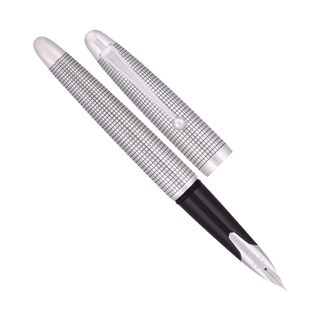 Pilot Silvern Koushi with Silver Trim Fountain Pen – 18Kt Gold Rhodium-Plated Nib