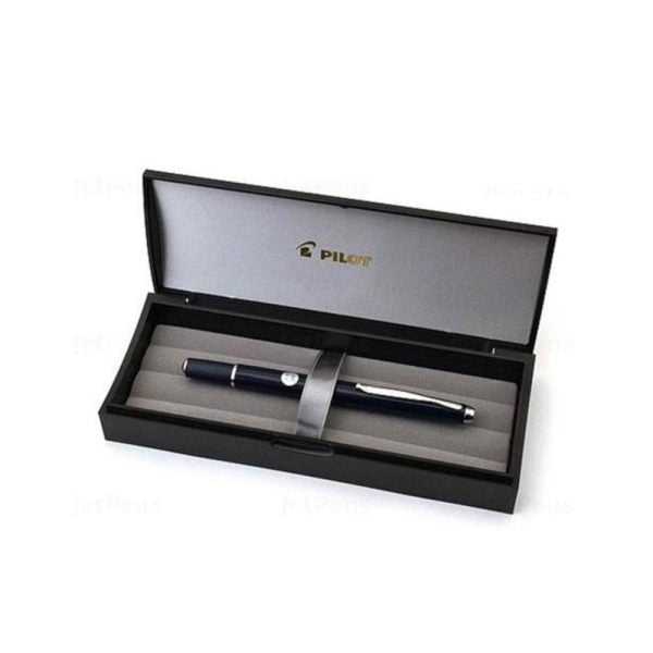 Pilot Capless Fermo Diamond Chrome Trim Fountain Pen – 18Kt Gold Rhodium-Plated Nib