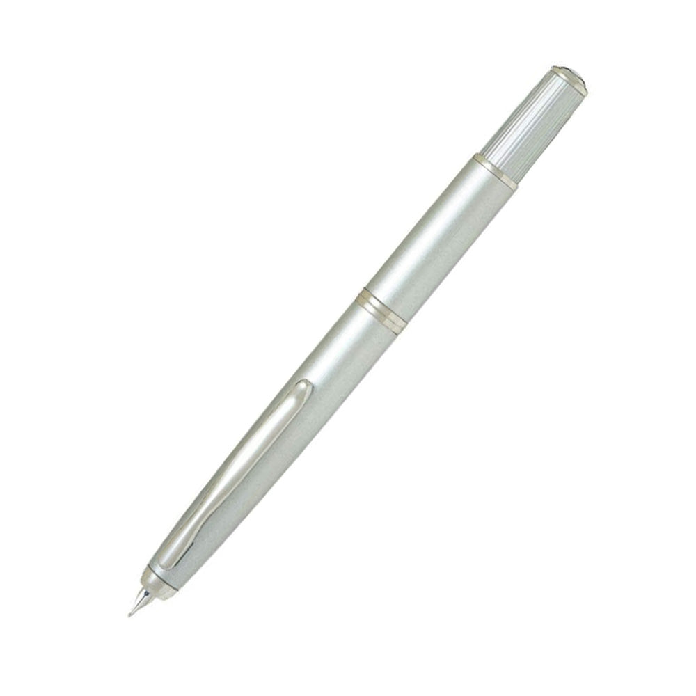 Pilot Capless Fermo Diamond Chrome Trim Fountain Pen – 18Kt Gold Rhodium-Plated Nib
