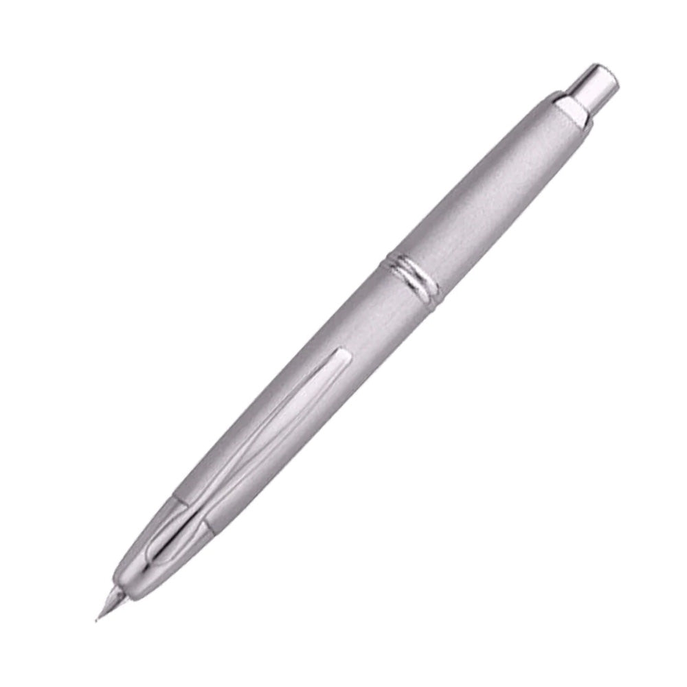 Pilot Capless Rhodium Trim Fountain Pen – 18Kt Rhodium Gold Nib