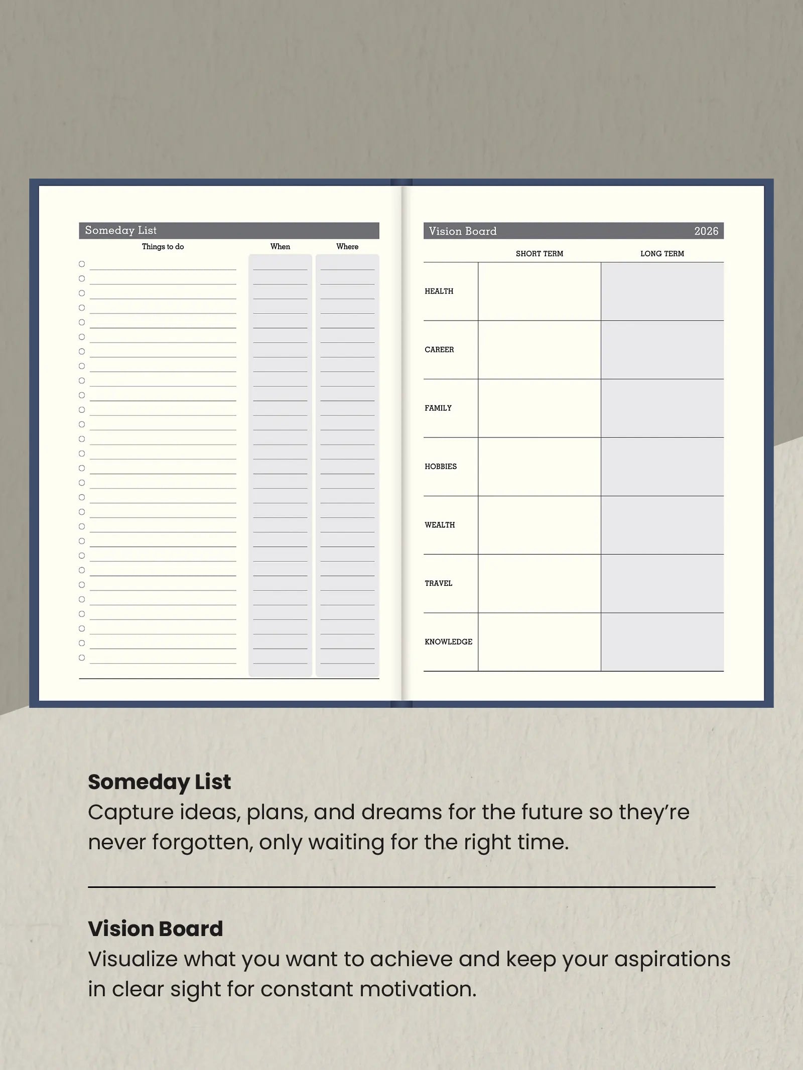 Scholar New Year Diary 2026 – Essential