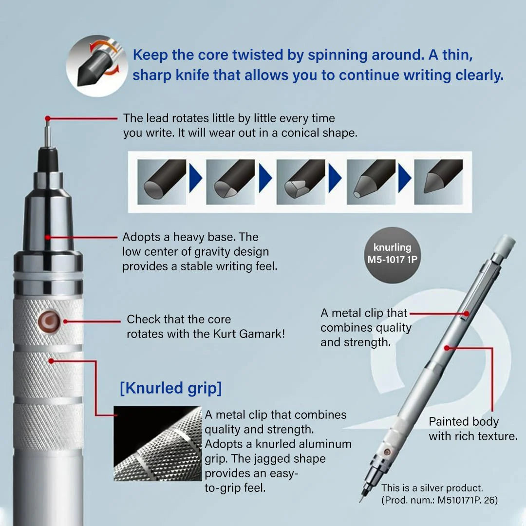 Uni-ball Roulette Kuru Toga 0.5mm Mechanical Pencil