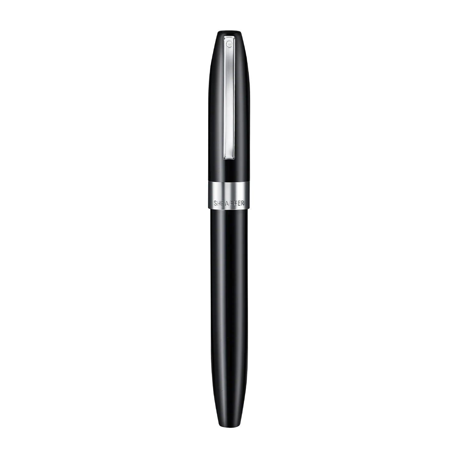 Sheaffer Legacy Glossy Black Inlaid Nib Fountain Pen with Chrome-Plated Trims
