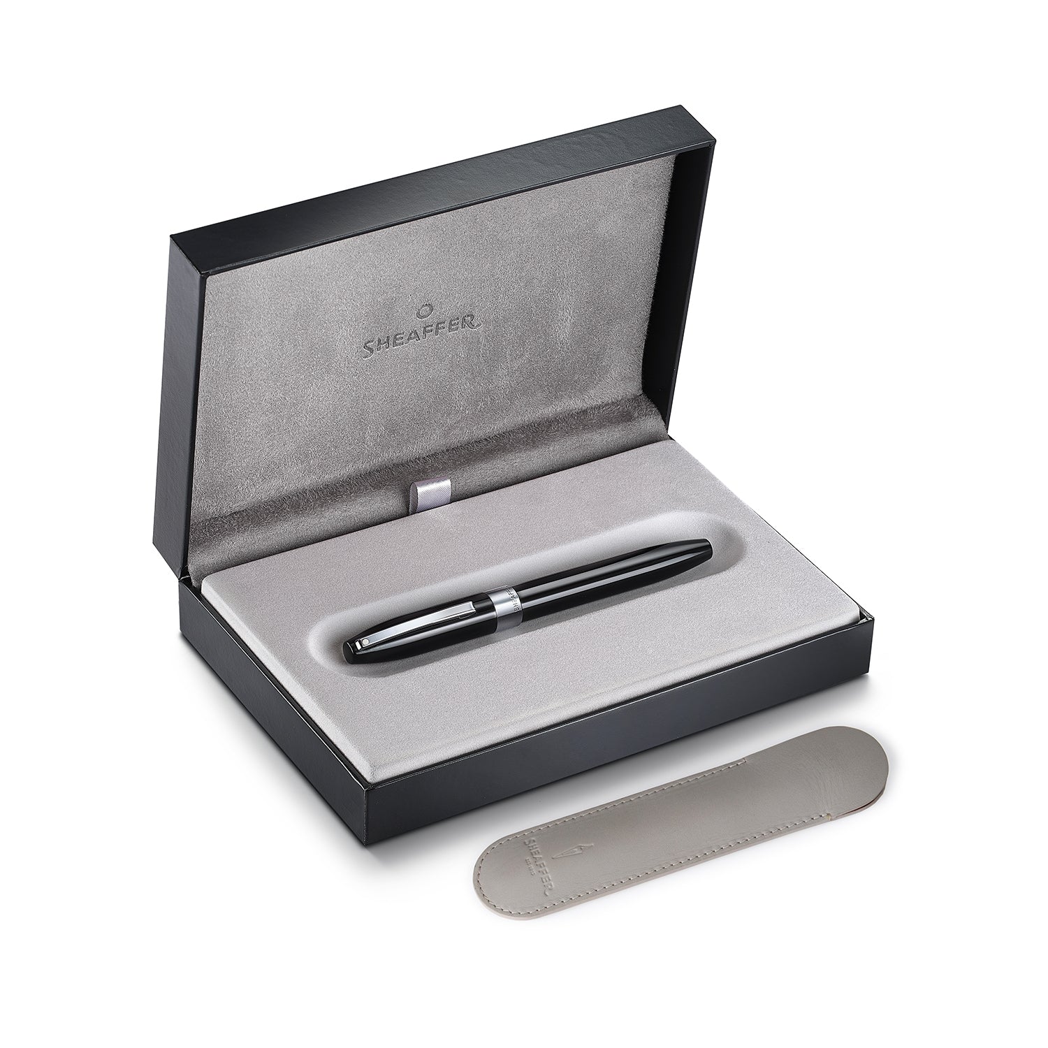 Sheaffer Legacy Glossy Black Rollerball Pen with Chrome-Plated Trims